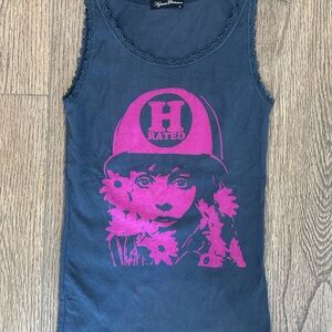 Vintage Hysteric Glamour Gray “H Rated” Tank Top